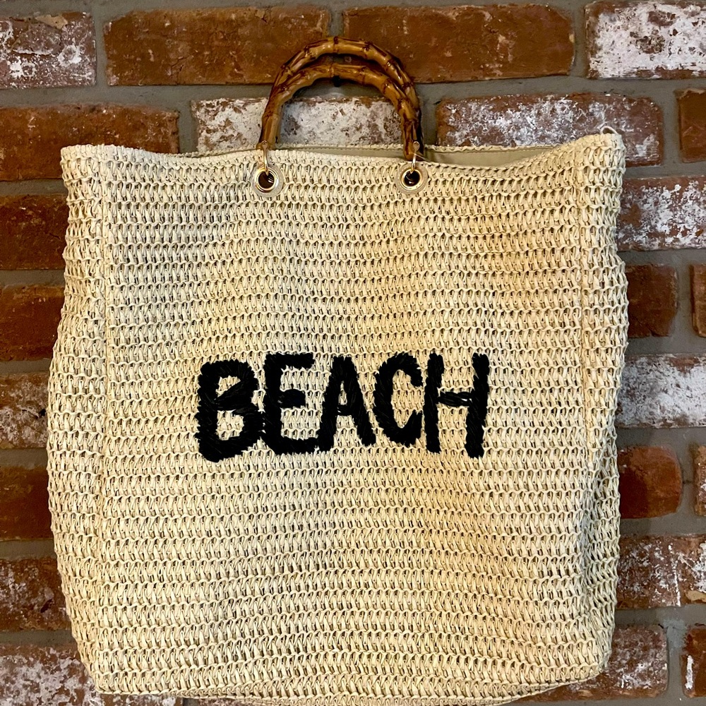 Cee Klein Straw Beach Bag / Tote